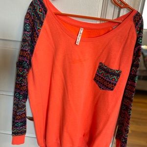 Bright Aztec Print Long Sleeve